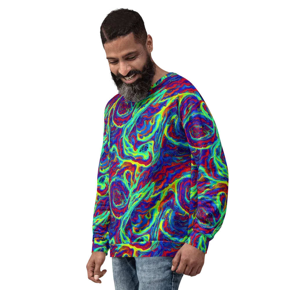 Voltage Marbling on Sweatshirt — Left Front