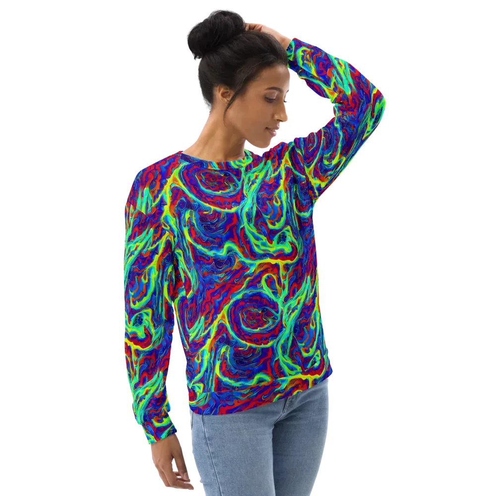 Voltage Marbling on Sweatshirt — Right Front