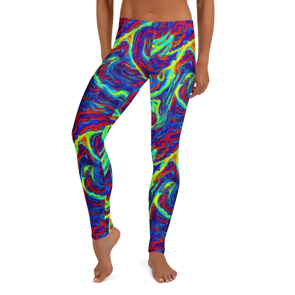 Voltage Marbling on Leggings — Front