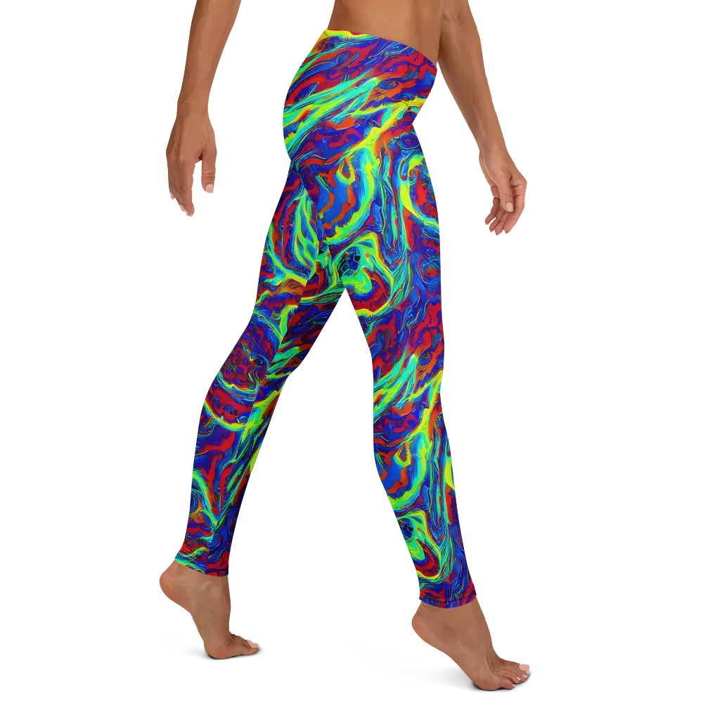 Voltage Marbling on Leggings — Right