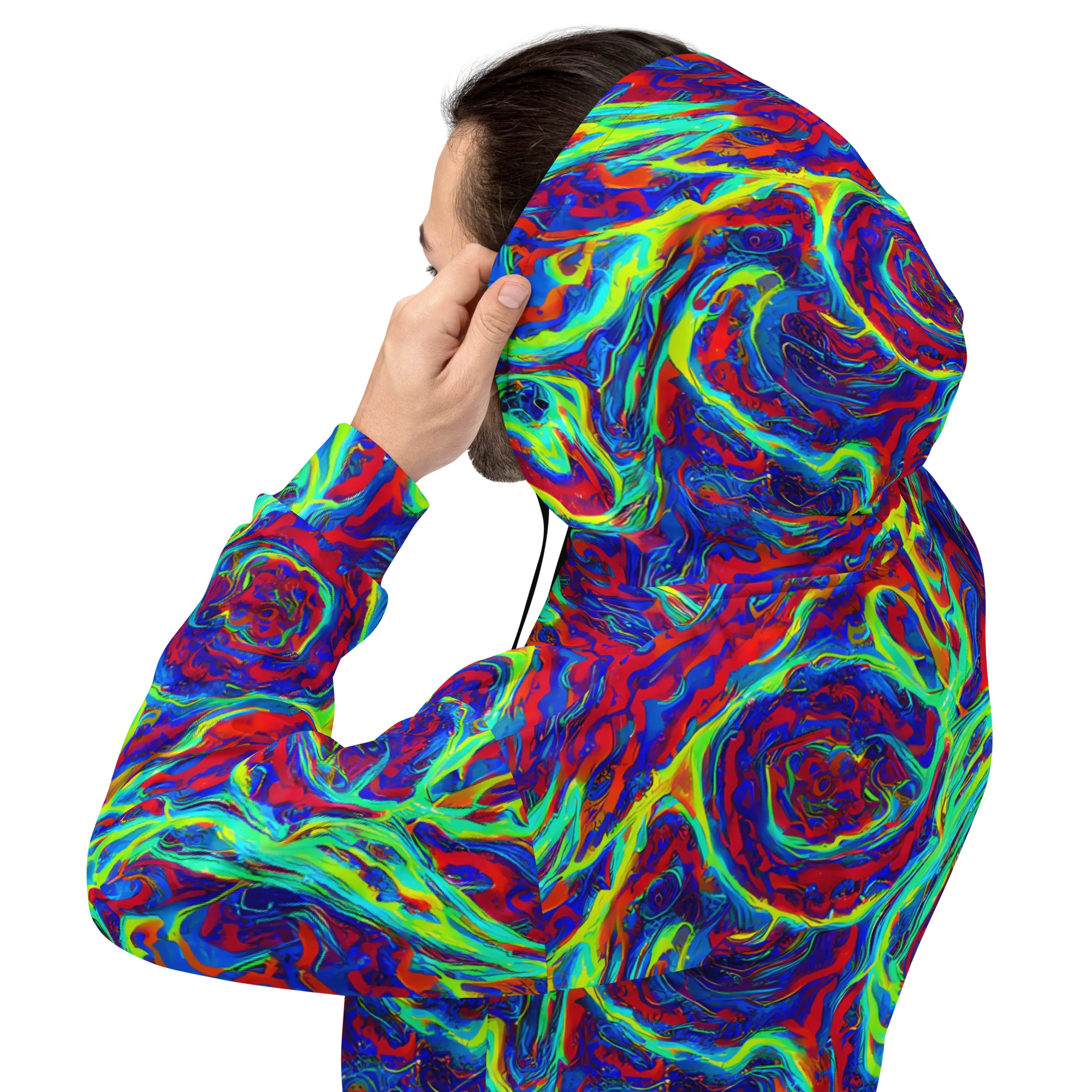 Voltage Marbling on Hoodie — Back