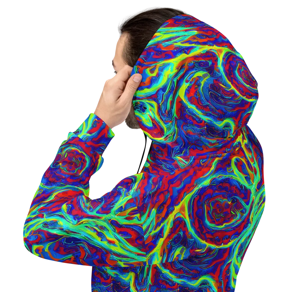 Voltage Marbling on Hoodie — Back