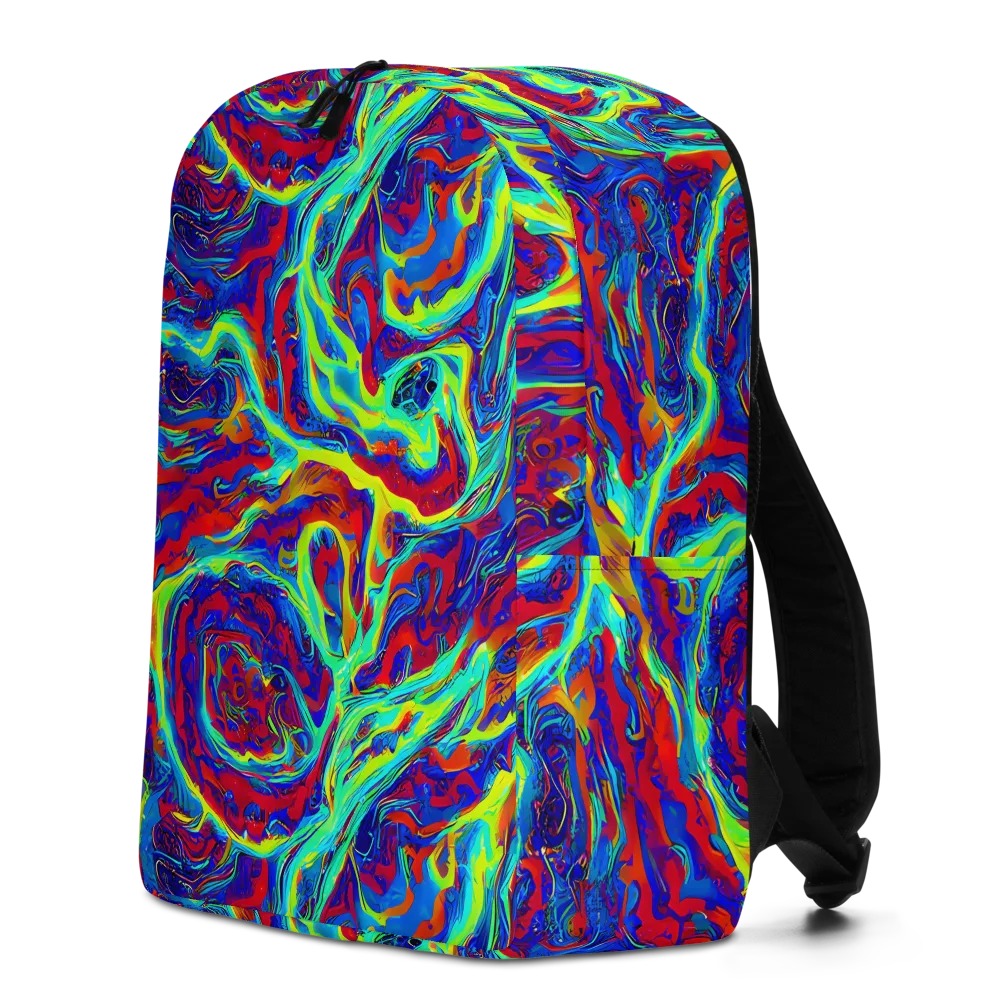 Voltage Marbling on Minimalist Backpack — Left