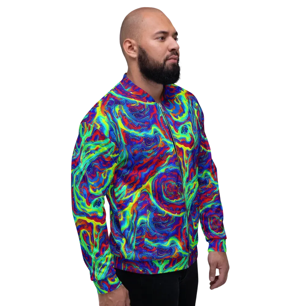 Voltage Marbling on Bomber Jacket — Right