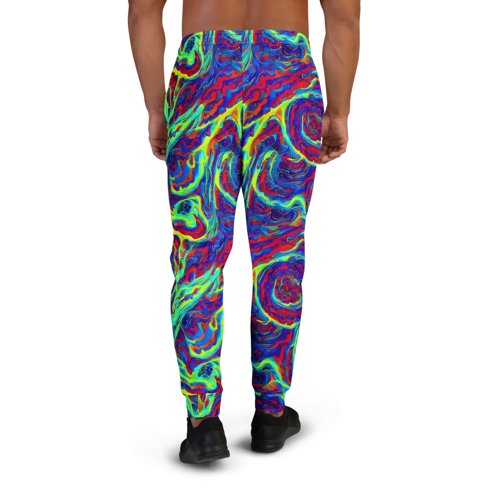 Voltage Marbling on Men's Joggers — Back