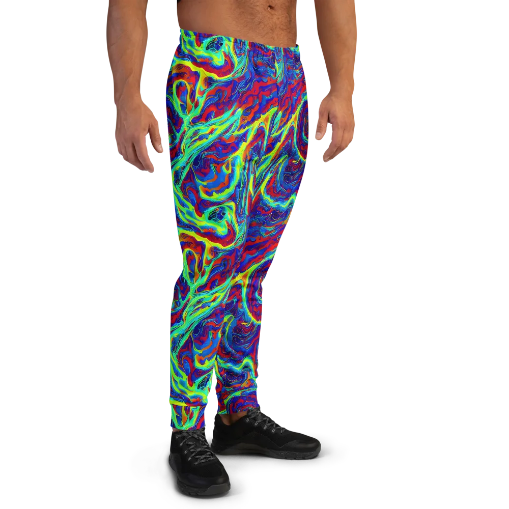 Voltage Marbling on Men's Joggers — Right