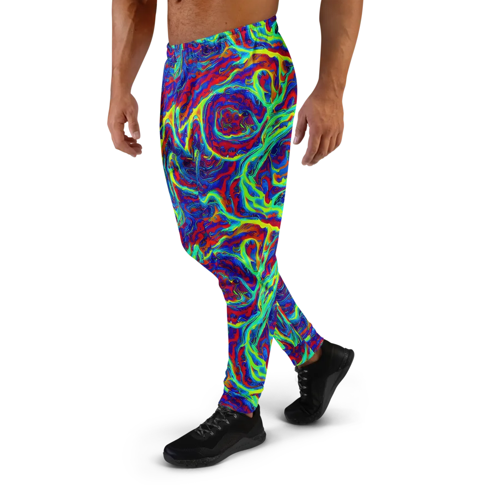 Voltage Marbling on Men's Joggers — Left