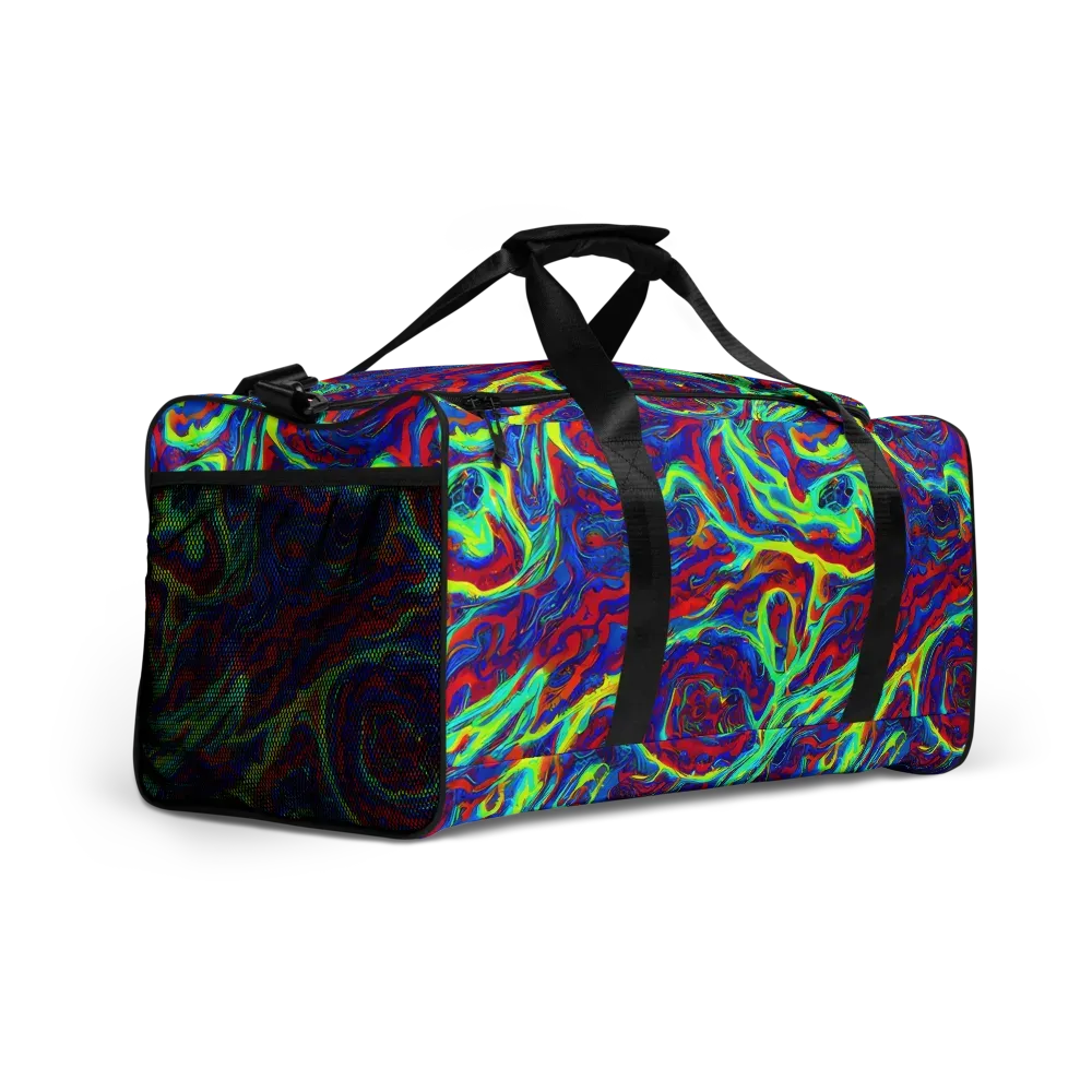 Voltage Marbling on Duffle Bag — Right Front
