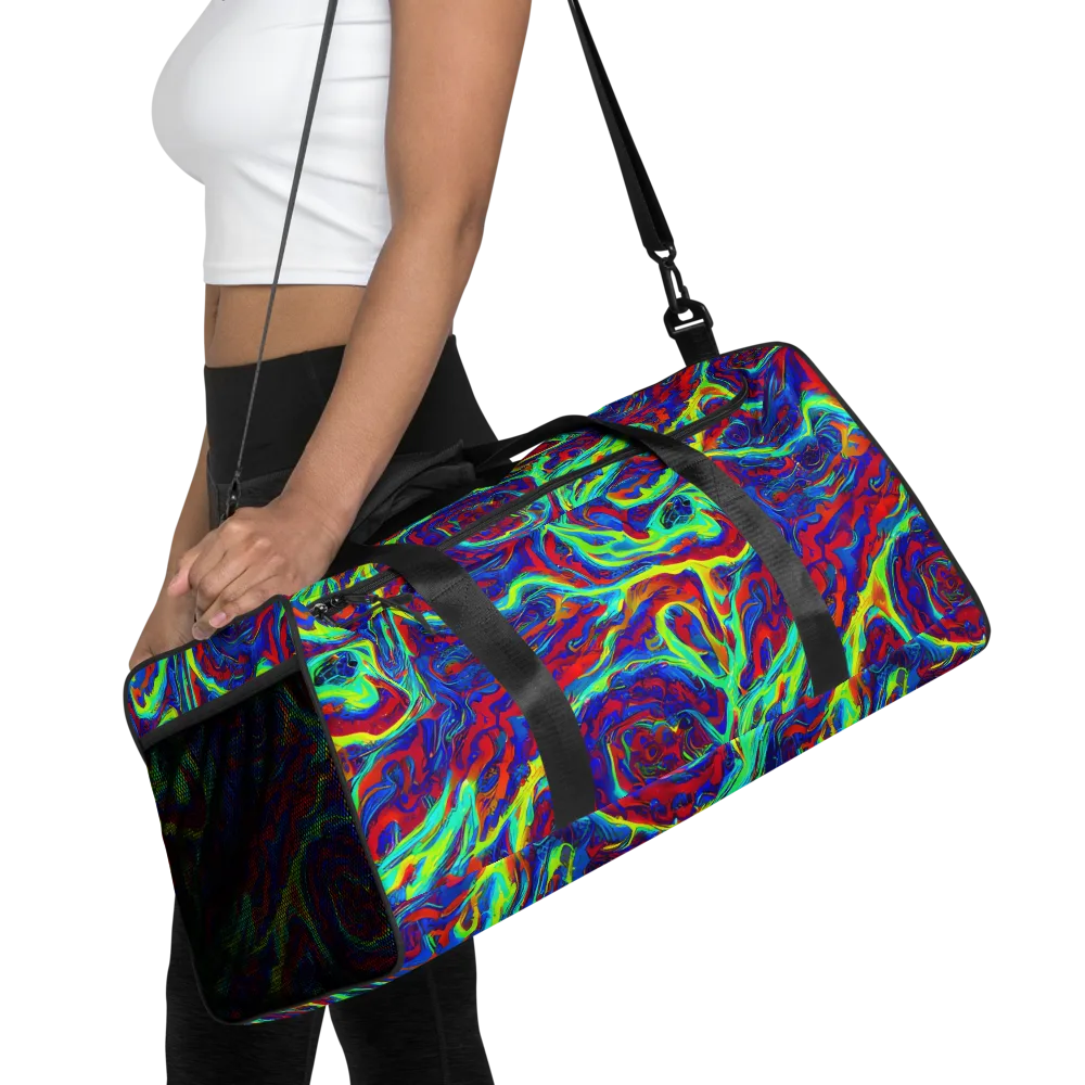 Voltage Marbling on Duffle Bag — Front