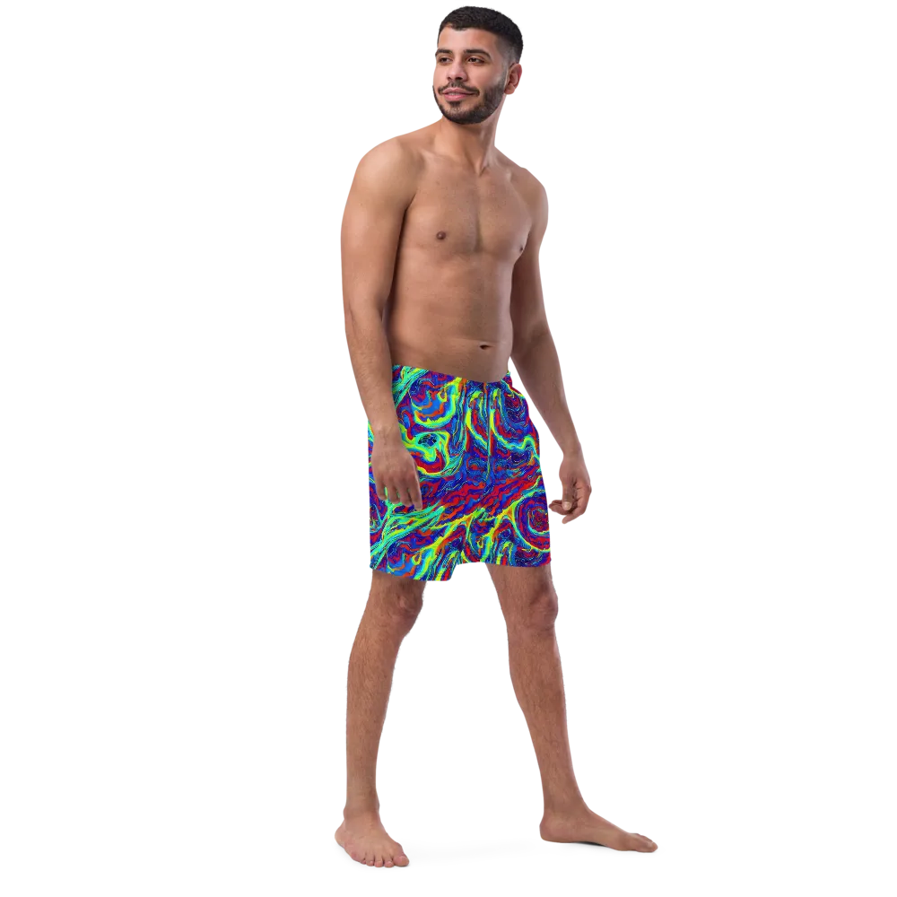 Voltage Marbling on Swim Trunks — Right Front