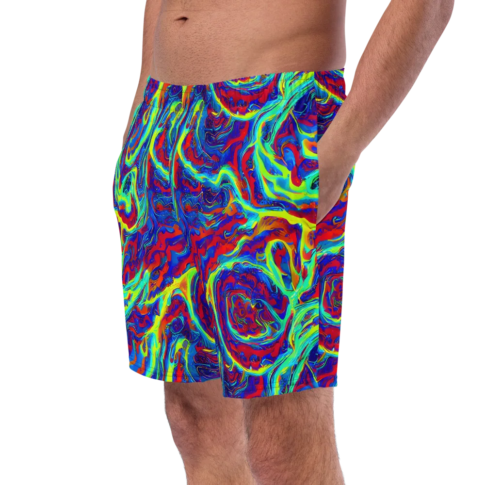 Voltage Marbling on Swim Trunks — Left Front