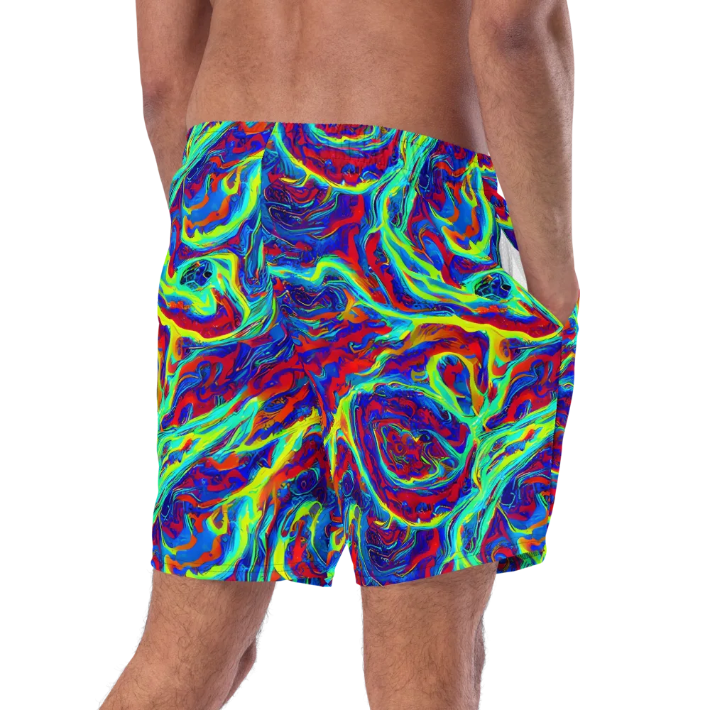 Voltage Marbling on Swim Trunks — Right Back