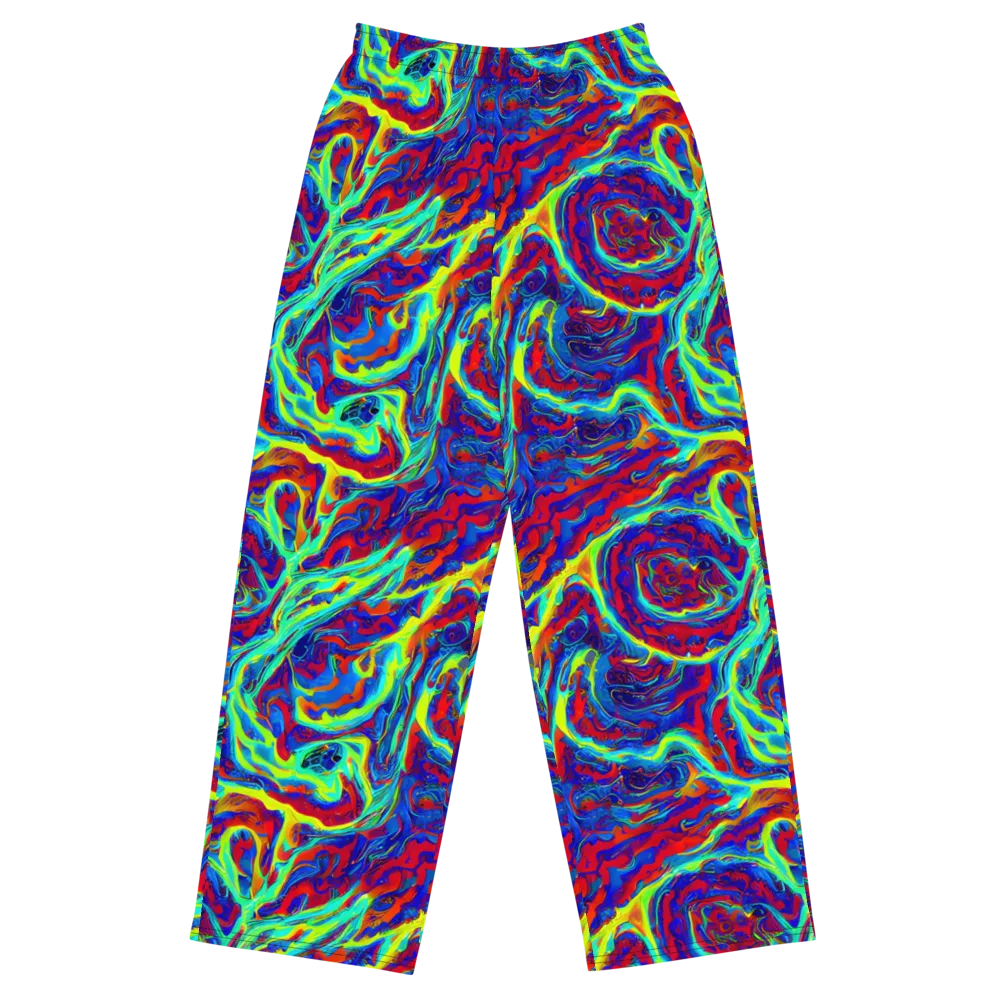 Voltage Marbling on Wide-Leg Pants — Front