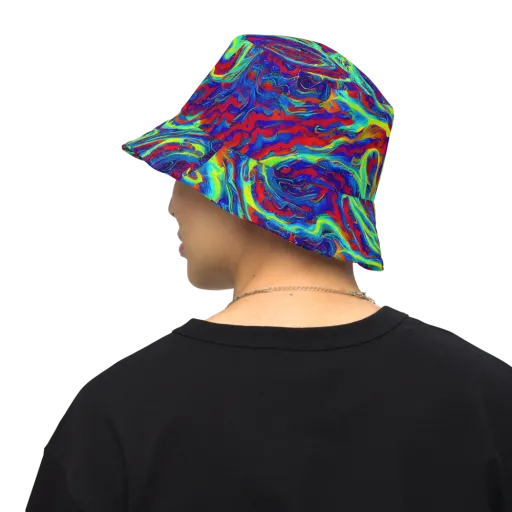 Voltage Marbling on a Reversible Bucket Hat