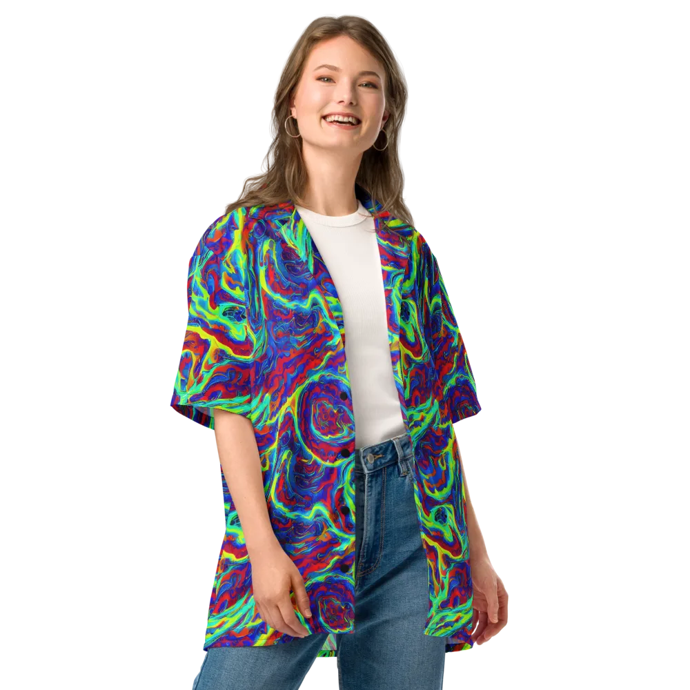 Voltage Marbling on Button Shirt — Front