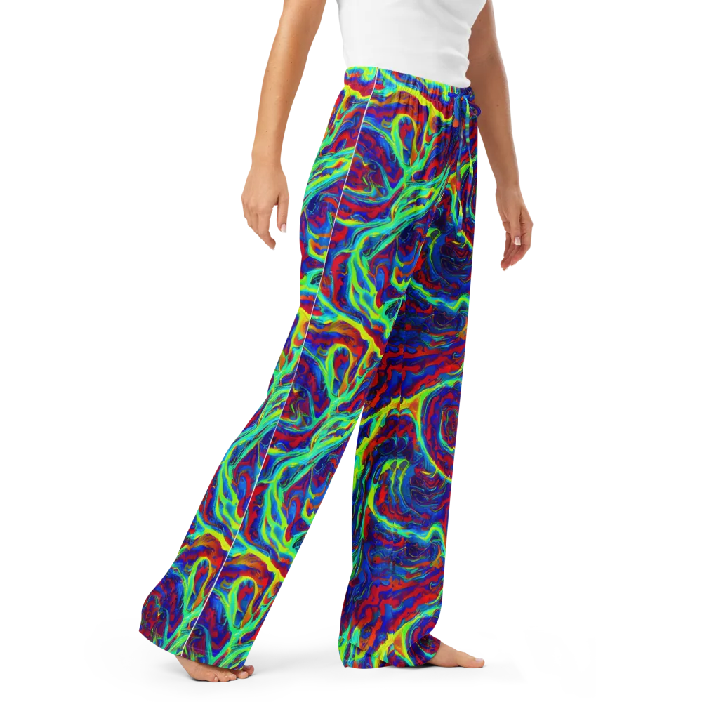 Voltage Marbling on Women's Pajama Pants — Right Front