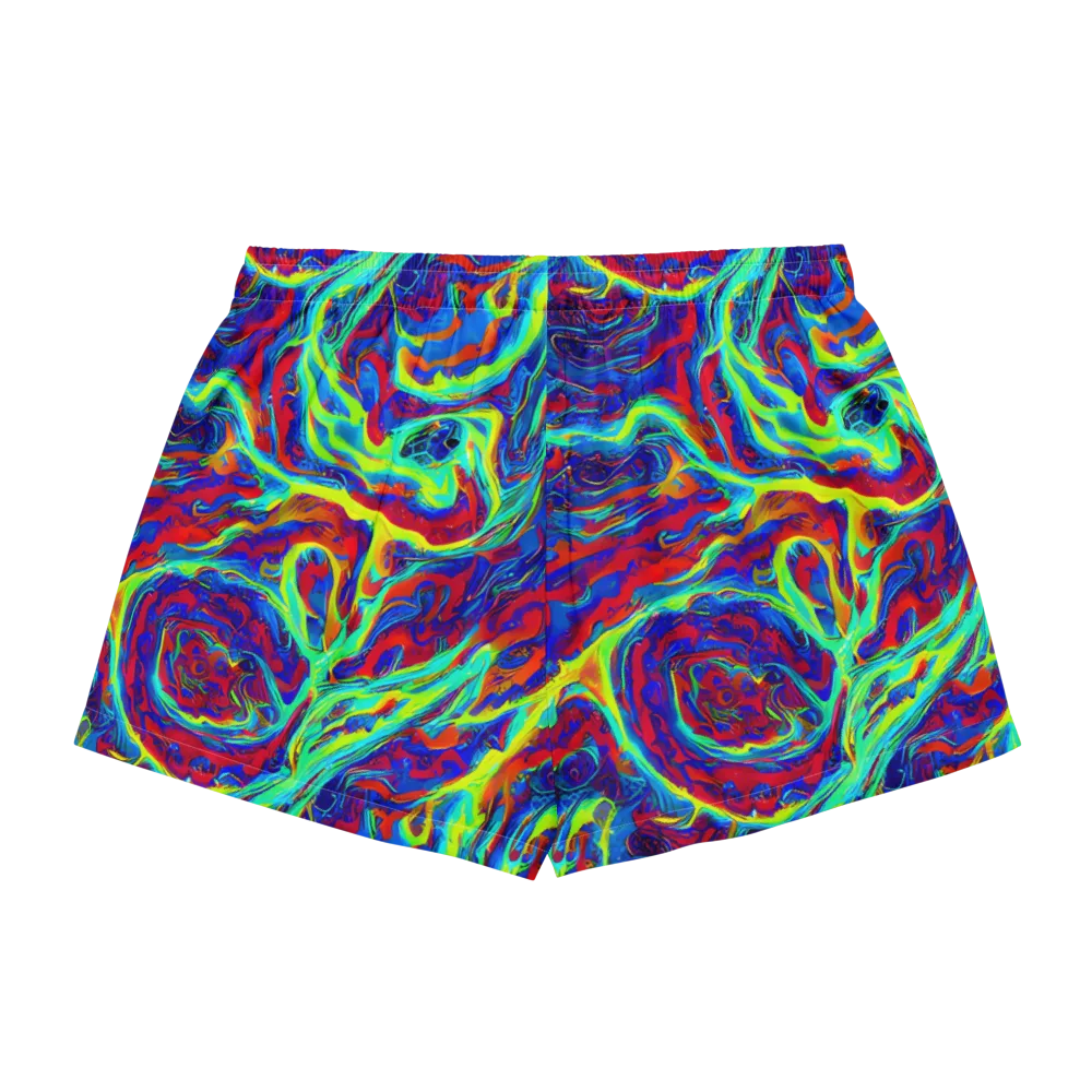 Voltage Marbling on Women's Pajama Shorts — Back
