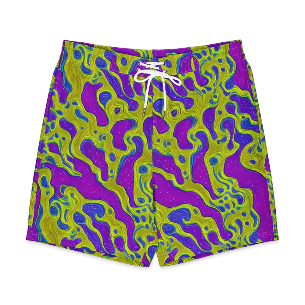 Electric Mire on Men's Board Shorts — Front