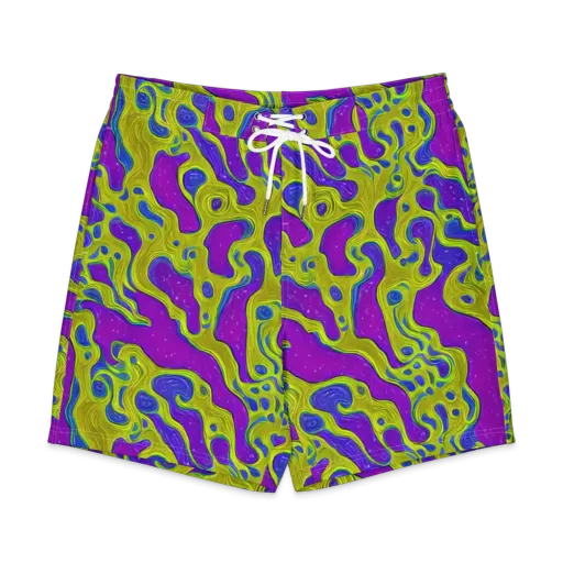 Electric Mire on a Men's Board Shorts