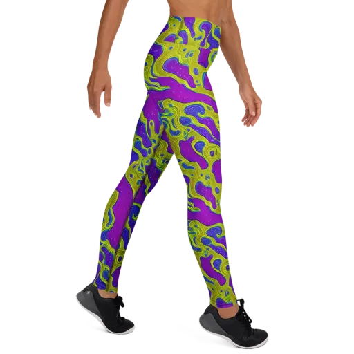 Electric Mire on a Yoga Leggings