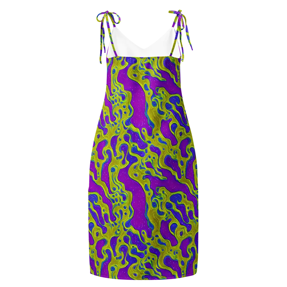 Electric Mire on Slip Dress — Back