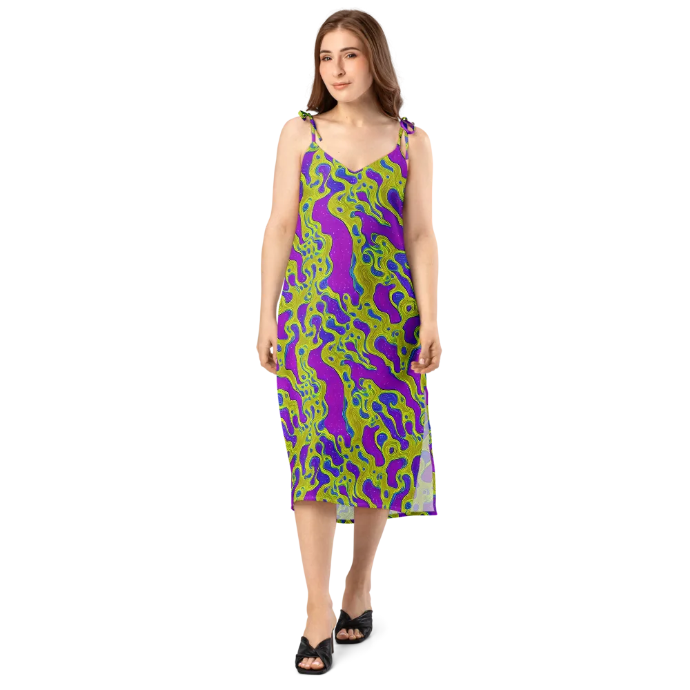 Electric Mire on Slip Dress — Front