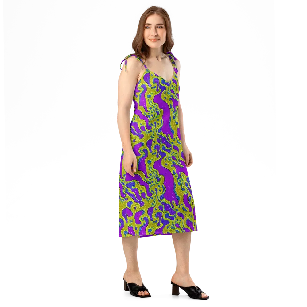 Electric Mire on Slip Dress — Right Front