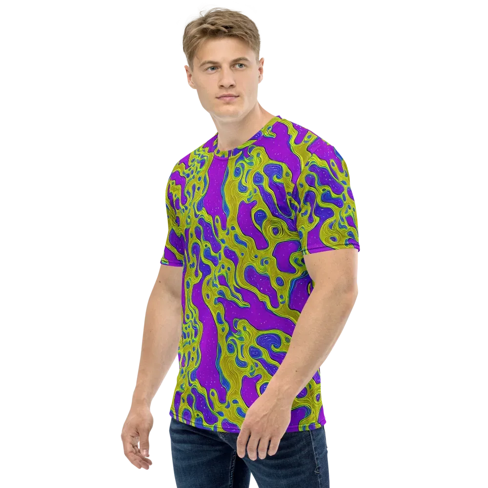 Electric Mire on Men's Crew Neck T-Shirt — Left
