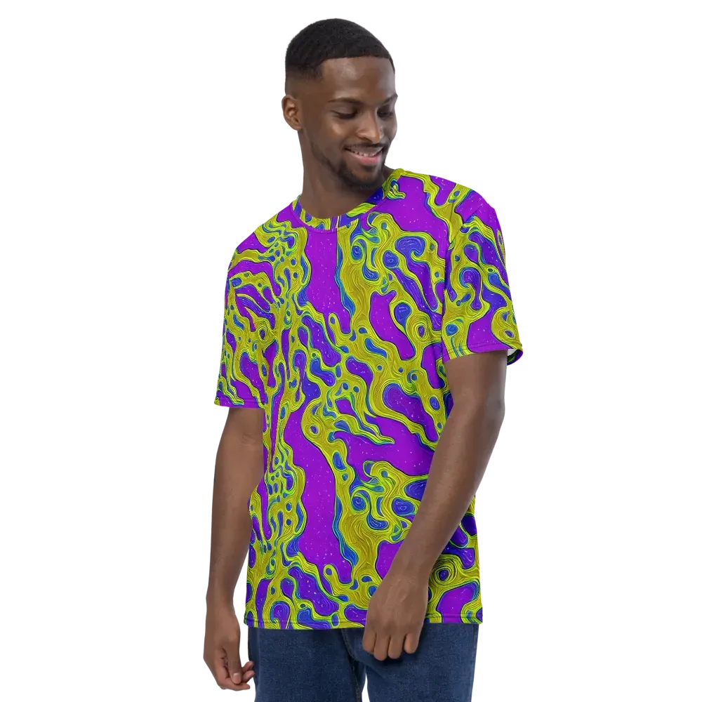Electric Mire on Men's Crew Neck T-Shirt — Left