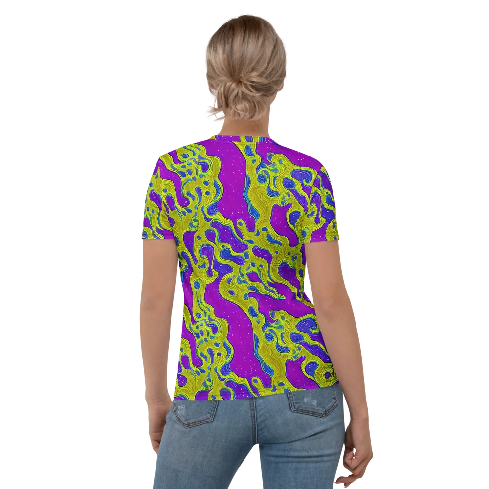Electric Mire on Women's Crew Neck T-Shirt — Back