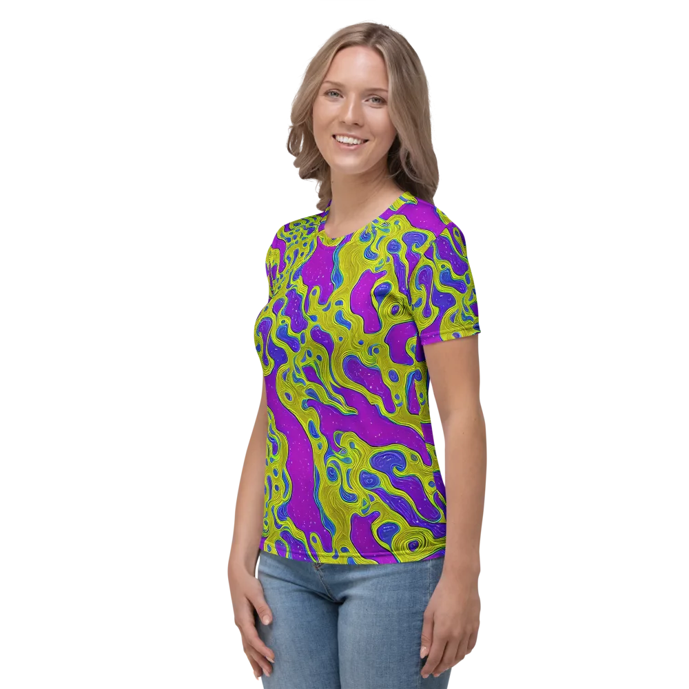 Electric Mire on Women's Crew Neck T-Shirt — Left