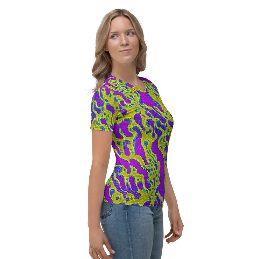 Electric Mire on Women's Crew Neck T-Shirt — Right
