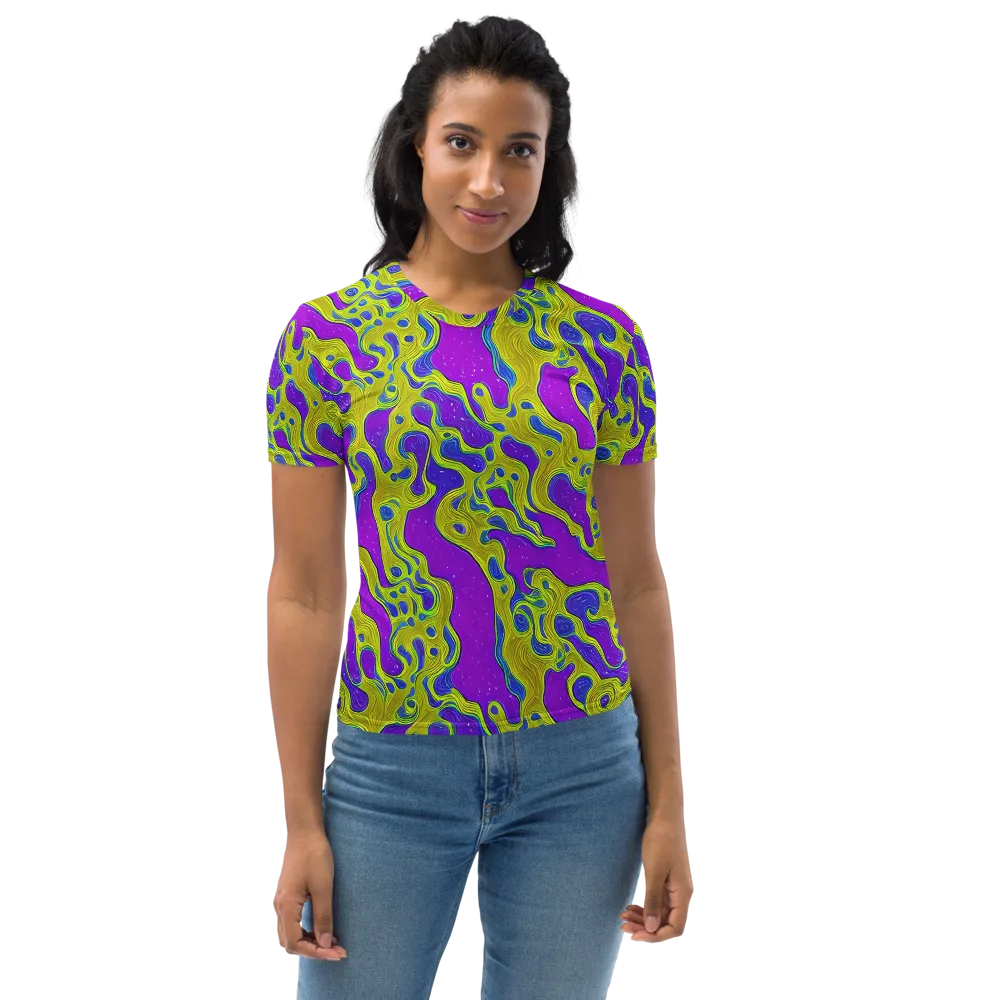 Electric Mire on Women's Crew Neck T-Shirt — Front