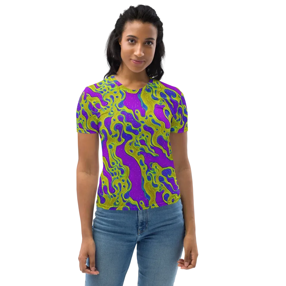 Electric Mire on Women's Crew Neck T-Shirt — Front
