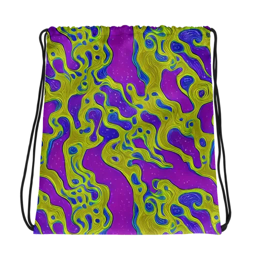 Electric Mire on a Drawstring Bag