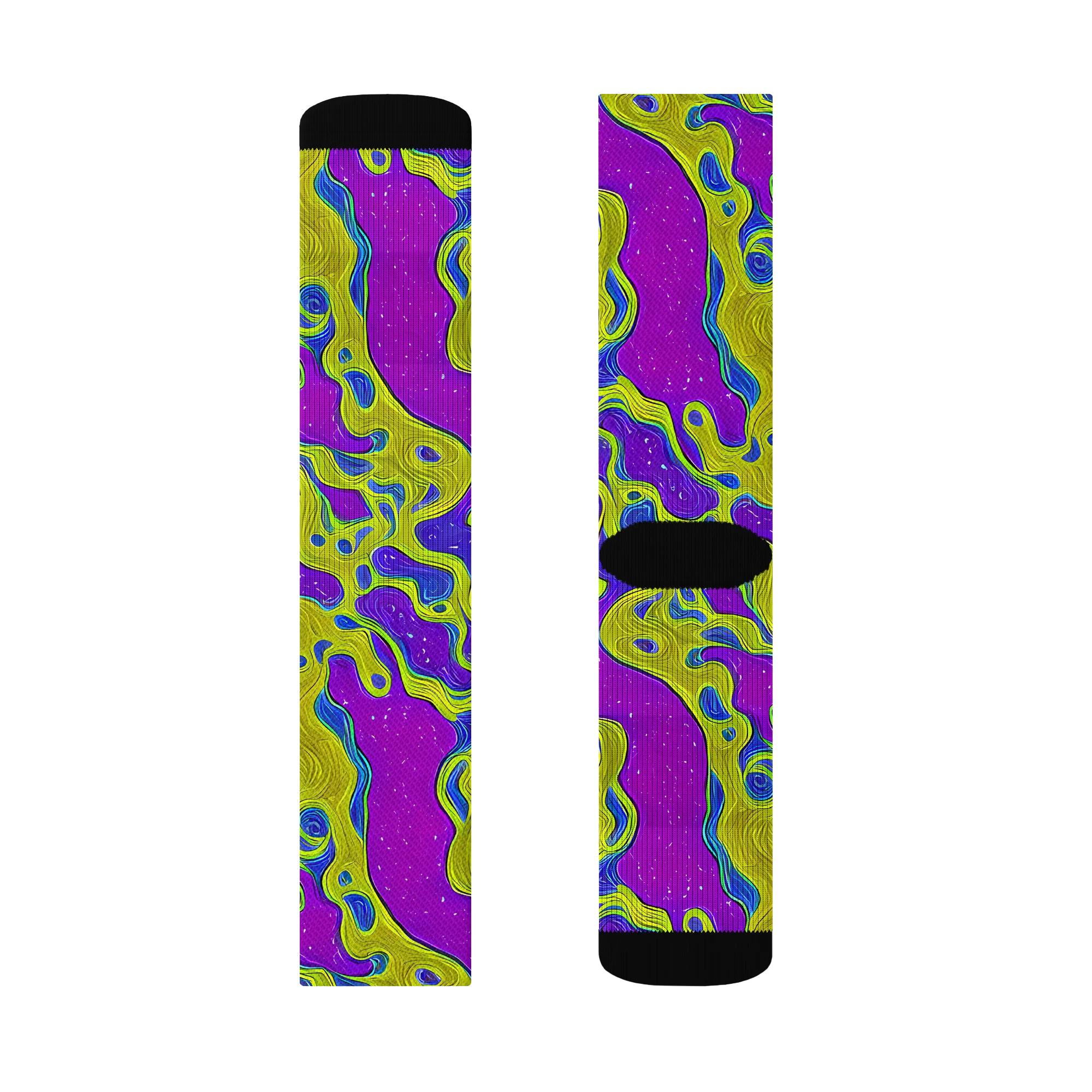 Electric Mire on Socks — Left Sock