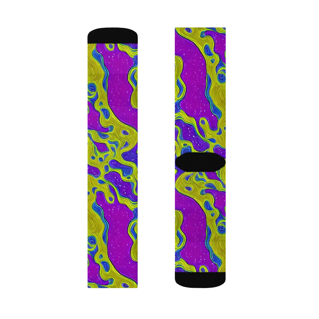 Electric Mire on Socks — Right Sock