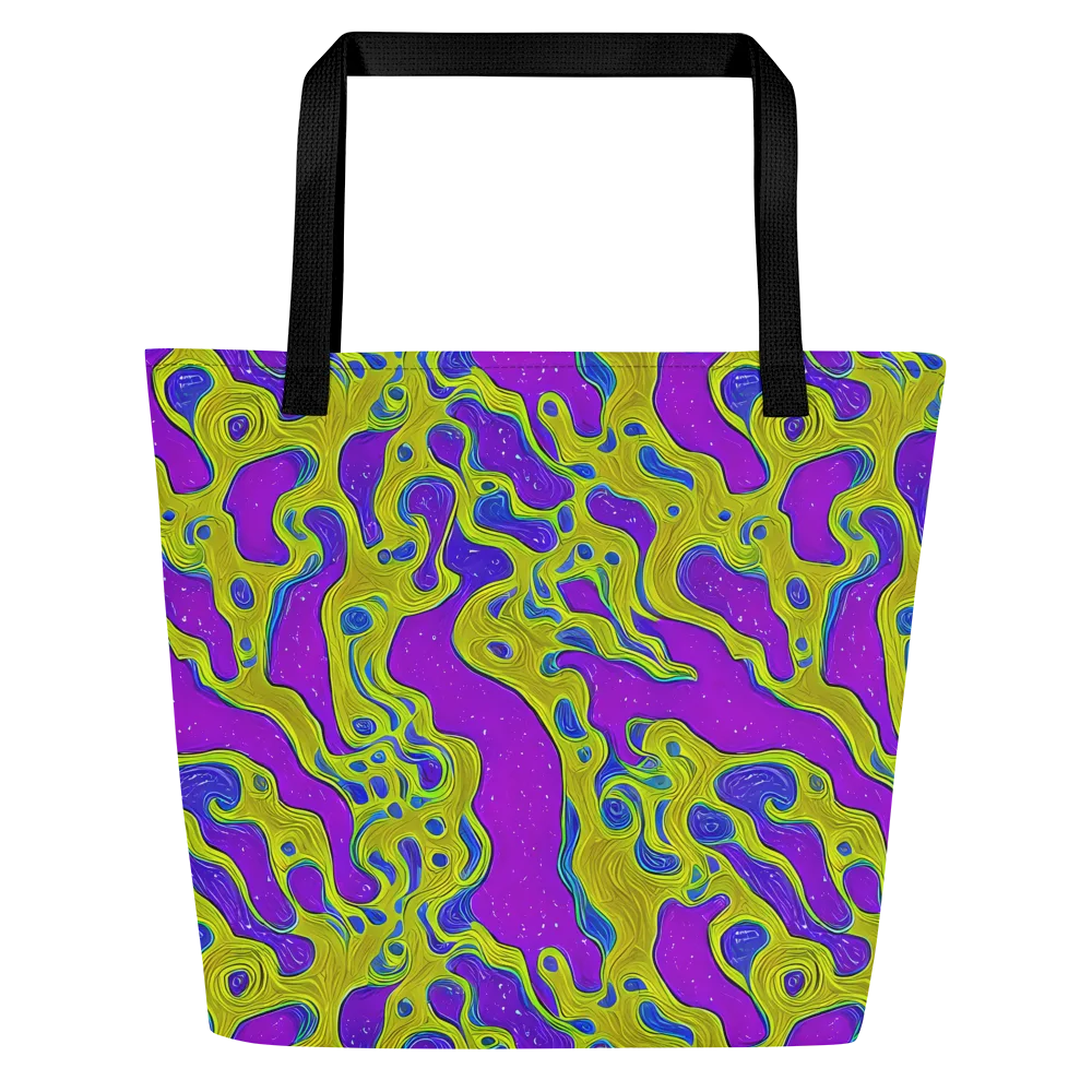 Electric Mire on Large Tote Bag W/ Pocket — Front