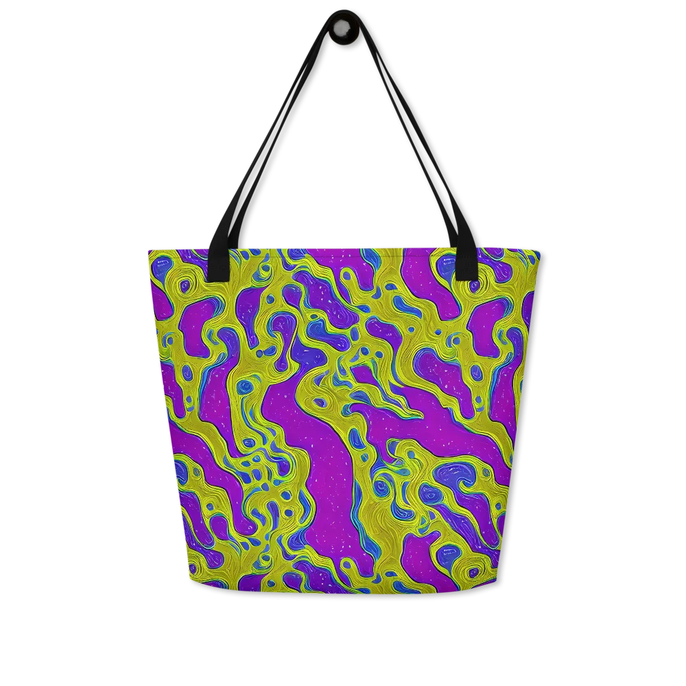 Electric Mire on Large Tote Bag W/ Pocket — Front