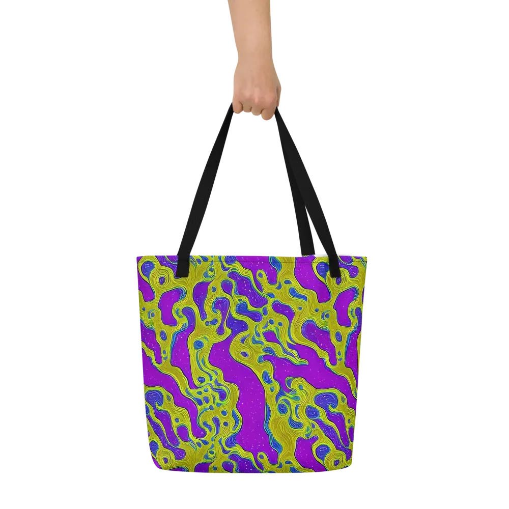 Electric Mire on Large Tote Bag W/ Pocket — Front
