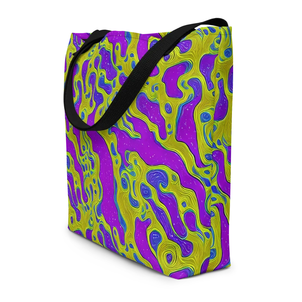 Electric Mire on Large Tote Bag W/ Pocket — Front