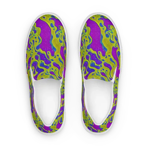 Electric Mire on a Women's Slip-On Canvas Shoes