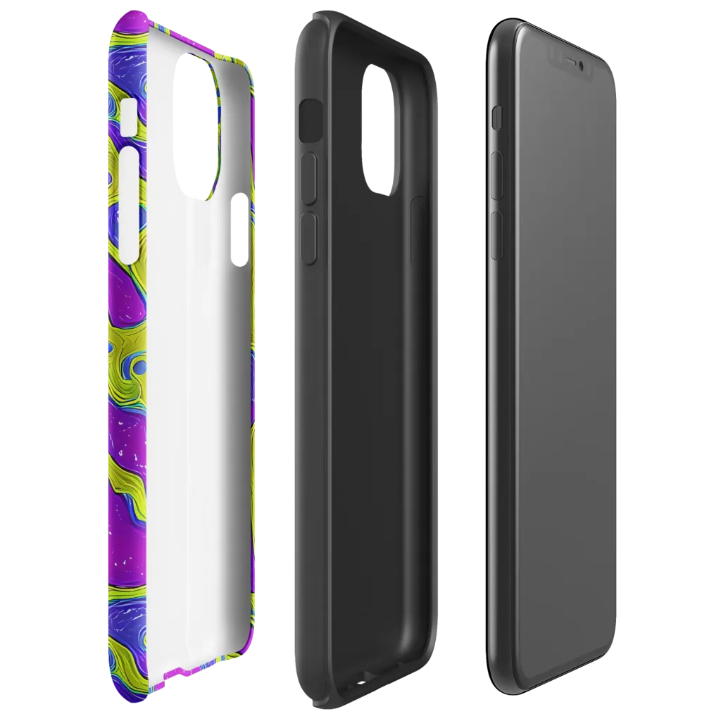 Electric Mire on Tough Case for iPhone® — Right