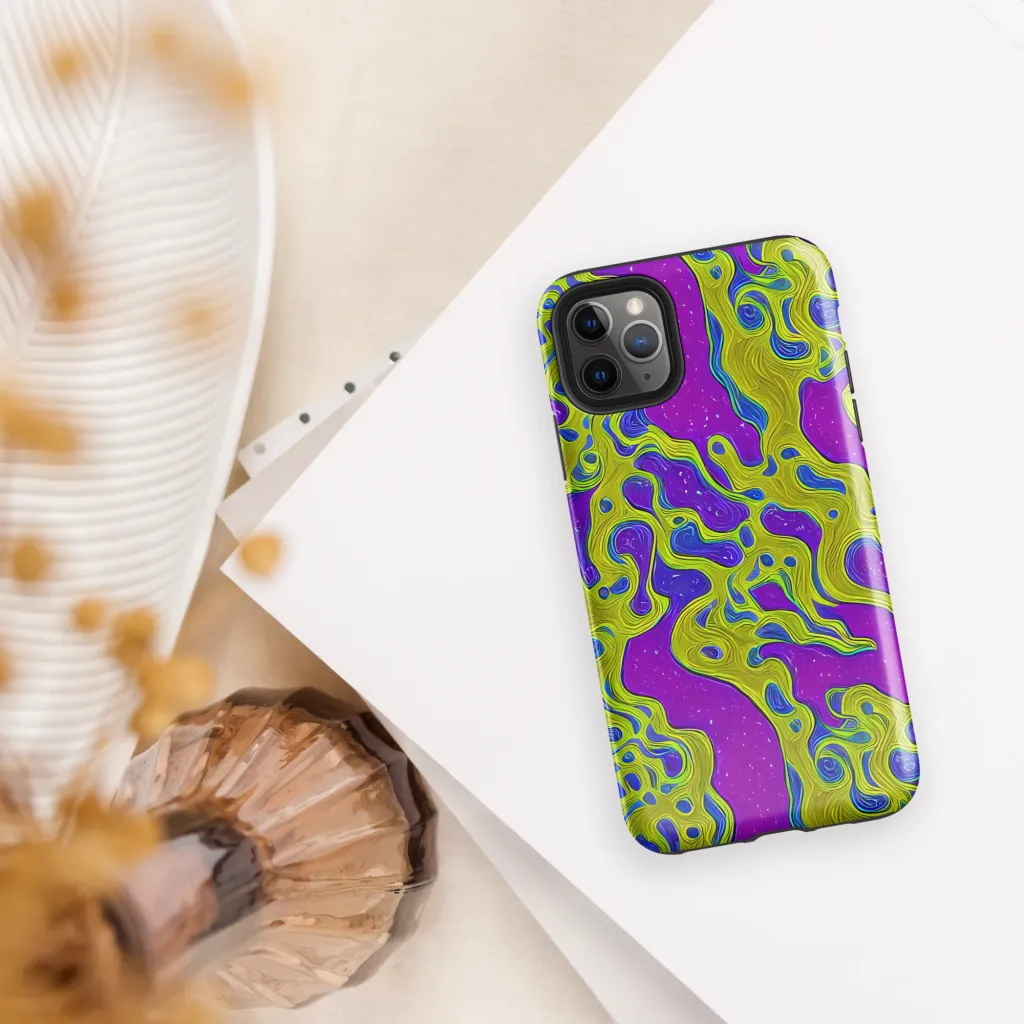 Electric Mire on Tough Case for iPhone® — Front