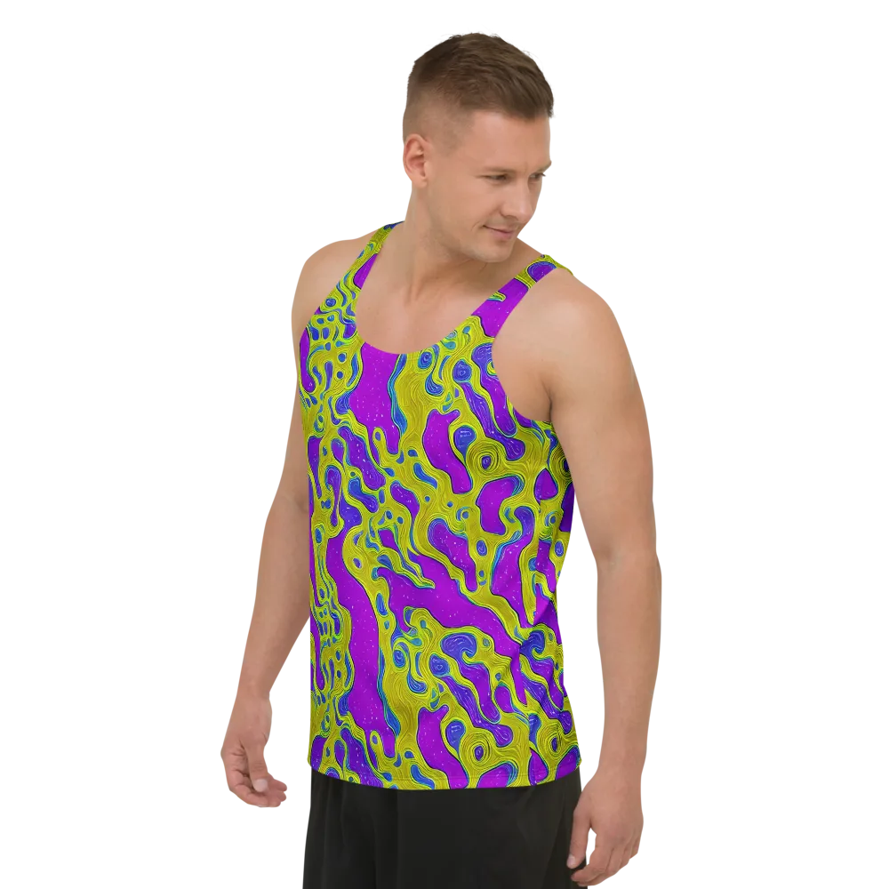Electric Mire on Men's Tank Top — Left Front