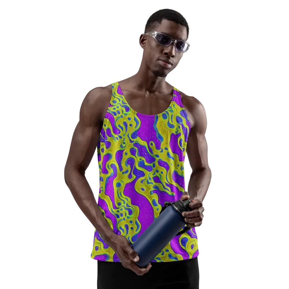 Electric Mire on Men's Tank Top — Front
