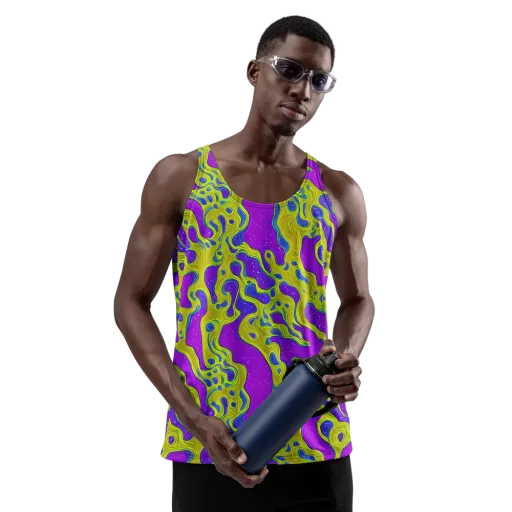 Electric Mire on a Men's Tank Top