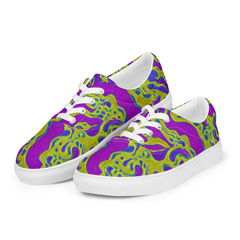 Electric Mire on Men's Lace-Up Canvas Shoes — Left Front
