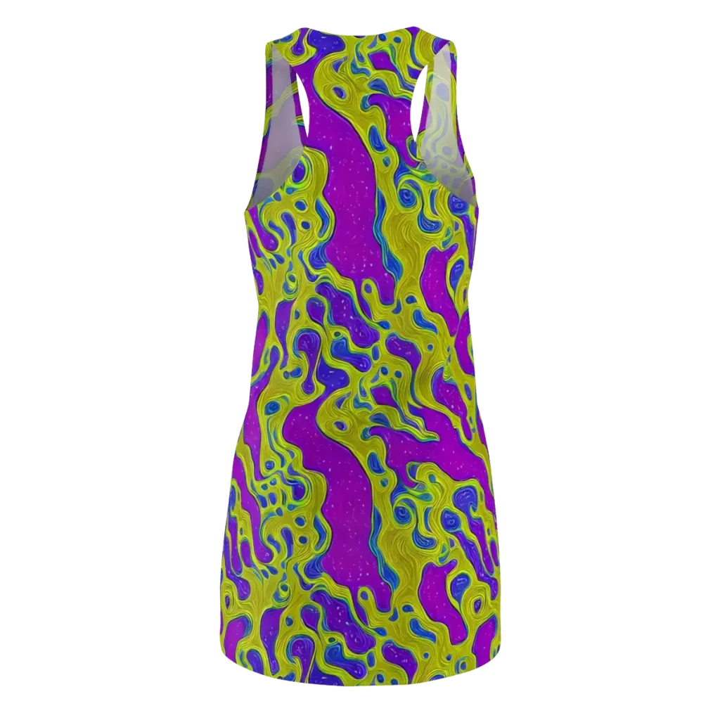 Electric Mire on Racerback Dress — Back