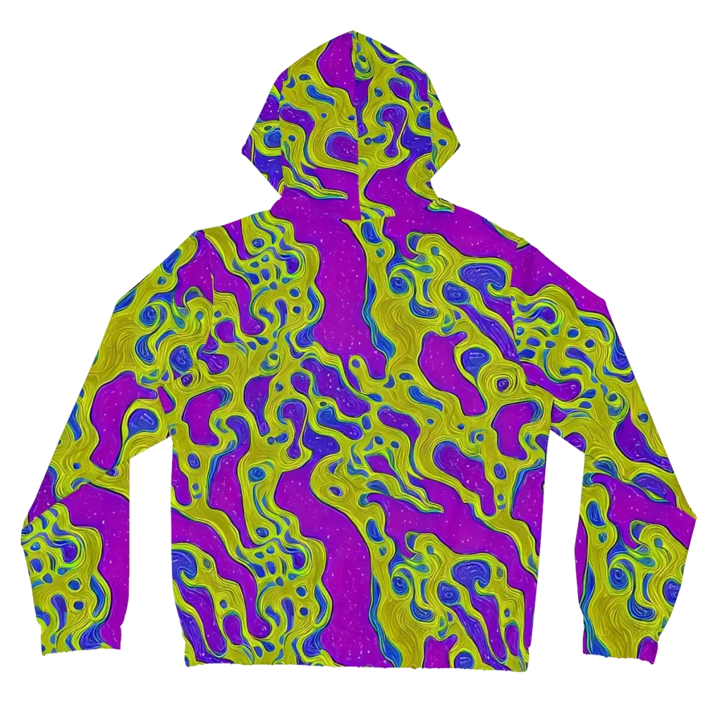 Electric Mire on Women's Full-Zip Hoodie — Back
